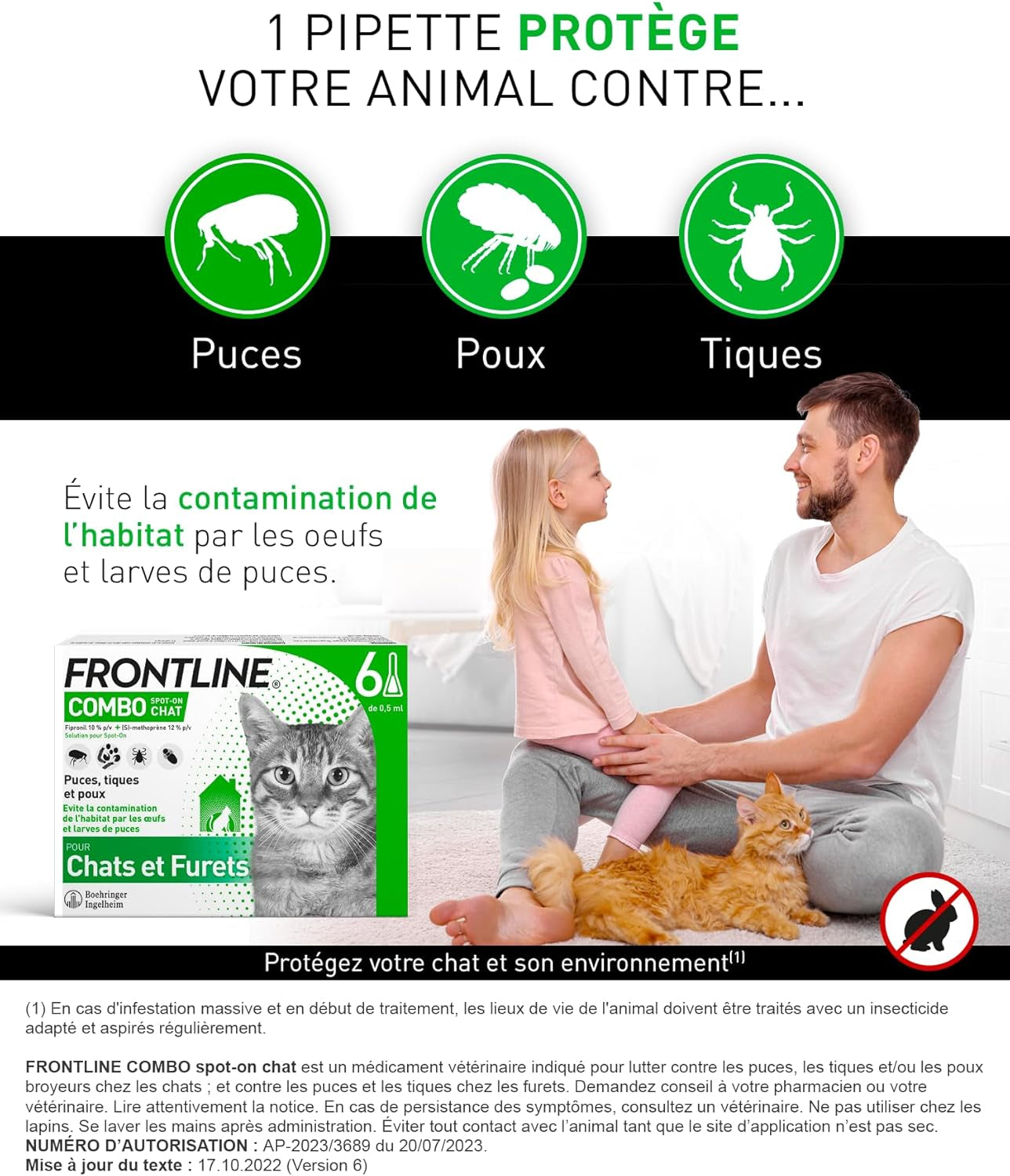 "Anti-Flea and Tick Combo - Complete Protection for Cats & Home"