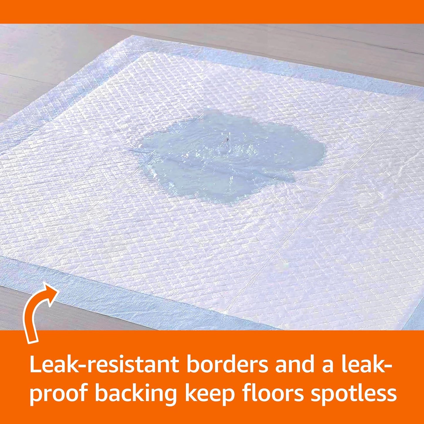 "50 Dog Pads - Leak-Proof, Quick-Dry, 5 Layers of Protection"
