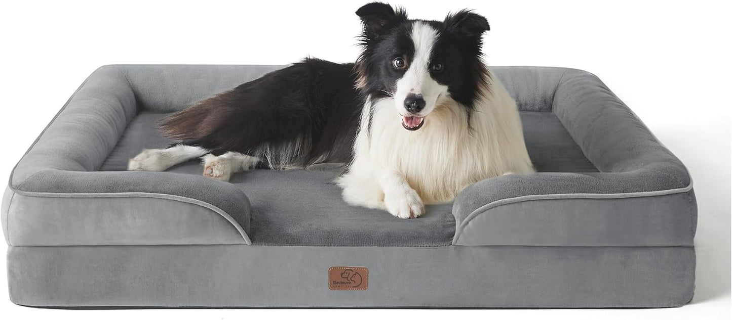 "Orthopedic Dog Sofa - Extra Soft, Non-Slip, and Washable"