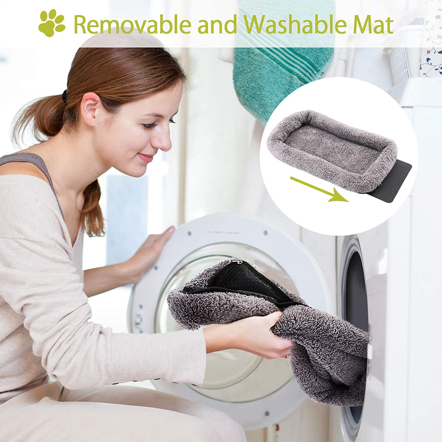"Breathable Pet Carrier with Plush Mat & Foldable Design"